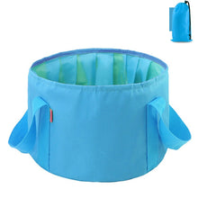 Load image into Gallery viewer, Multi-Purpose Outdoor Travel Portable Folding Bucket Foot Bucket Washbasin Camping Bucket Enlarged