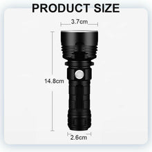 Load image into Gallery viewer, New P50 Strong Light Fixed Focus Flashlight Power Display USB Charging Outdoor Lighting Strong Light Flashlight