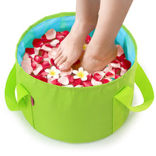 Load image into Gallery viewer, Multi-Purpose Outdoor Travel Portable Folding Bucket Foot Bucket Washbasin Camping Bucket Enlarged