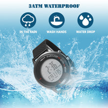 Load image into Gallery viewer, S1134 Men Watches Fashion LED Electronic Silver digital Watch Tungsten Steel Clock Waterproof Outdoor Men Wristwatch