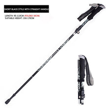 Load image into Gallery viewer, Alpine stick aluminum alloy folding ultra light and ultra short telescopic outdoor hand stick walking mountain with 5 poles