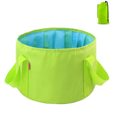 Load image into Gallery viewer, Multi-Purpose Outdoor Travel Portable Folding Bucket Foot Bucket Washbasin Camping Bucket Enlarged