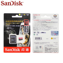Load image into Gallery viewer, Original Sandisk Extreme Pro Micro SD Card up to 170MB/s A2 V30 U3 64GB 128GB Sandisk TF Card Memory Card With SD Adapter
