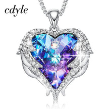 Load image into Gallery viewer, Cdyle Angel Wings Fashion Necklace Crystals from Swarovski Jewelry