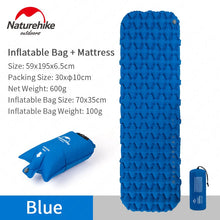 Load image into Gallery viewer, Naturehike Outdoor Camping Mat; Inflatable Air Sleeping Pad; Ultralight Portable