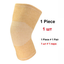 Load image into Gallery viewer, 1 Pcs Knee Support Protector Leg Arthritis Injury Gym Sleeve Elasticated Bandage knee Pad Charcoal Knitted Kneepads Warm