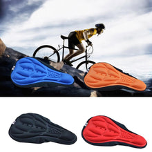 Load image into Gallery viewer, Mountain Bike Cycling Thickened Extra Comfort Ultra Soft Silicone 3D Gel Pad Cushion Cover Bicycle Saddle Seat