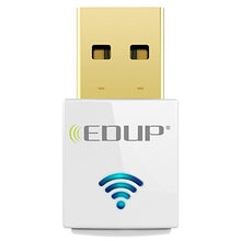Load image into Gallery viewer, EDUP mini 5ghz adapter 600mbps 802.11ac wifi receiver Dual Band USB Ethernet Adapter Network Card for Computer PC