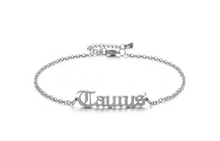 Load image into Gallery viewer, New product retro twelve constellation anklet real gold plating clavicle chain stainless steel anklet female