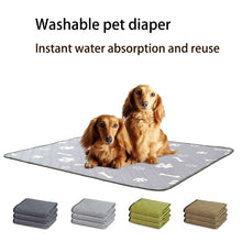 Load image into Gallery viewer, Pet Diaper Pad Reusable Washable Dog Diaper Pad Absorbent Non-Slip Waterproof Diaper Pad Training Diaper Not Wet