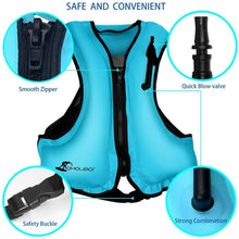 Load image into Gallery viewer, Adult Inflatable Swim Life Vest Jacket Snorkeling Floating Device Swimming Drifting Surfing Survival Water Sports Life Saving