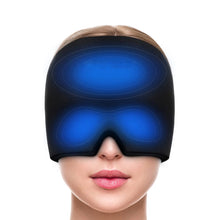Load image into Gallery viewer, Migraine Relief Hat Ice Pack Headache Relief Gel Eye Mask Cold Therapy Migraine Face Mask Elastic Bag