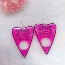 Load image into Gallery viewer, 1Pair Women Drop Earrings  Ouija Board  Flatback Glitter Dangle Jewelry