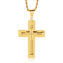 Load image into Gallery viewer, KALEN Hot Stainless Steel Wire Cross Pendant Necklace