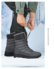 Load image into Gallery viewer, Men Winter Snow Boots; Super Warm; Outdoors Hiking ; High Quality Waterproof Leather High Top