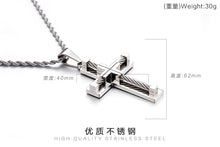 Load image into Gallery viewer, KALEN Hot Stainless Steel Wire Cross Pendant Necklace