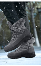Load image into Gallery viewer, Men Winter Snow Boots; Super Warm; Outdoors Hiking ; High Quality Waterproof Leather High Top