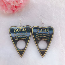 Load image into Gallery viewer, 1Pair Women Drop Earrings  Ouija Board  Flatback Glitter Dangle Jewelry