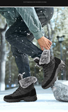 Load image into Gallery viewer, Men Winter Snow Boots; Super Warm; Outdoors Hiking ; High Quality Waterproof Leather High Top