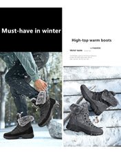 Load image into Gallery viewer, Men Winter Snow Boots; Super Warm; Outdoors Hiking ; High Quality Waterproof Leather High Top