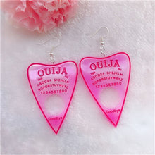 Load image into Gallery viewer, 1Pair Women Drop Earrings  Ouija Board  Flatback Glitter Dangle Jewelry