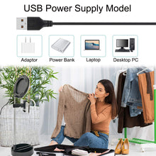 Load image into Gallery viewer, Universal USB Selfie Studio Photo Ring Lighting; Dimmable Lights; Stand