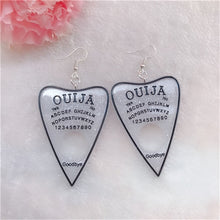 Load image into Gallery viewer, 1Pair Women Drop Earrings  Ouija Board  Flatback Glitter Dangle Jewelry