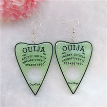 Load image into Gallery viewer, 1Pair Women Drop Earrings  Ouija Board  Flatback Glitter Dangle Jewelry