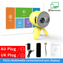 Load image into Gallery viewer, LEJIADA YG220 Mini Projector 3.5mm Audio Phone with screen Update Version Portable Pocket Projector Video Player