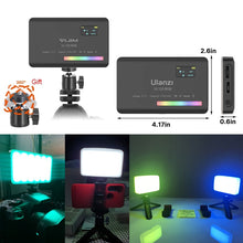 Load image into Gallery viewer, Ulanzi VL120 RGB LED Video Light; Full Color Rechargeable 3100mAh Dimmable 2500-9000K Lamp