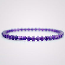 Load image into Gallery viewer, 100% Natural Amethysts Bracelet Women Men 4/6/8/10/12mm