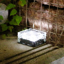 Load image into Gallery viewer, Solar Brick Ice Cube Lights; Outdoor Waterproof; Landscape Path Lights