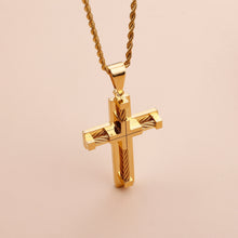 Load image into Gallery viewer, KALEN Hot Stainless Steel Wire Cross Pendant Necklace