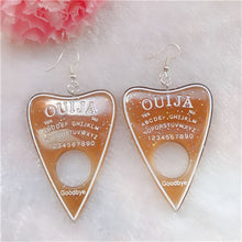 Load image into Gallery viewer, 1Pair Women Drop Earrings  Ouija Board  Flatback Glitter Dangle Jewelry