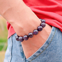 Load image into Gallery viewer, 100% Natural Amethysts Bracelet Women Men 4/6/8/10/12mm