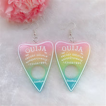 Load image into Gallery viewer, 1Pair Women Drop Earrings  Ouija Board  Flatback Glitter Dangle Jewelry