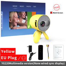 Load image into Gallery viewer, LEJIADA YG220 Mini Projector 3.5mm Audio Phone with screen Update Version Portable Pocket Projector Video Player