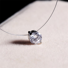 Load image into Gallery viewer, Choker Invisible Fish Line Crystal Necklace Pendants Neck Zircon Women