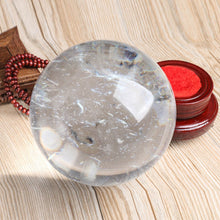 Load image into Gallery viewer, 70-80mm White Clear Smelting Crystal Quartz Ball Polished Healing Crystals Sphere Gemstone Lucky FengShui Home Decor