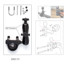 Load image into Gallery viewer, Motorcycle Camera Holder; Bracket Clamp Mount; Invisible Selfie Stick; Bike