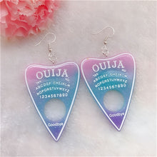 Load image into Gallery viewer, 1Pair Women Drop Earrings  Ouija Board  Flatback Glitter Dangle Jewelry