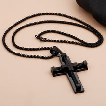 Load image into Gallery viewer, KALEN Hot Stainless Steel Wire Cross Pendant Necklace
