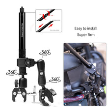Load image into Gallery viewer, Motorcycle Camera Holder; Bracket Clamp Mount; Invisible Selfie Stick; Bike