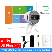 Load image into Gallery viewer, LEJIADA YG220 Mini Projector 3.5mm Audio Phone with screen Update Version Portable Pocket Projector Video Player