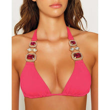 Load image into Gallery viewer, Bikinis Swimsuit With Rhinestones; Solid Color; Today's Splash 2022