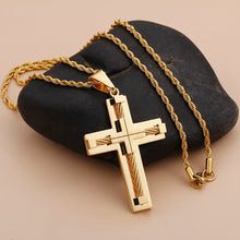 Load image into Gallery viewer, KALEN Hot Stainless Steel Wire Cross Pendant Necklace