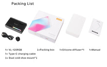 Load image into Gallery viewer, Ulanzi VL120 RGB LED Video Light; Full Color Rechargeable 3100mAh Dimmable 2500-9000K Lamp