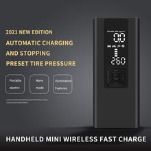 Load image into Gallery viewer, 8000mAh Portable Car Air Compressor 12V 150PSI Electric Cordless Tire Inflator Pump