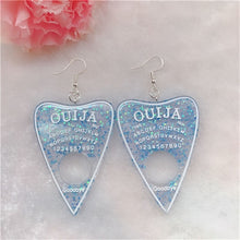 Load image into Gallery viewer, 1Pair Women Drop Earrings  Ouija Board  Flatback Glitter Dangle Jewelry