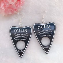 Load image into Gallery viewer, 1Pair Women Drop Earrings  Ouija Board  Flatback Glitter Dangle Jewelry